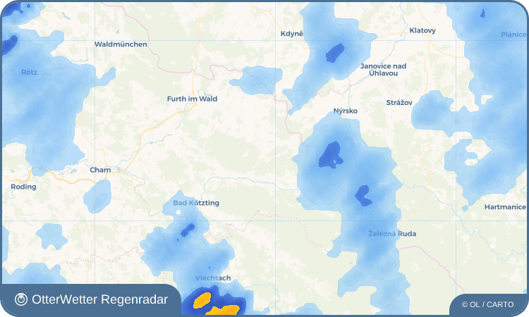 Wetter-Widget-Vorschau mit Vorhersagedaten für Kolmstein