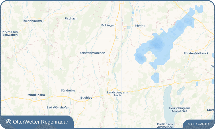 OtterWetter Regenradar-Widget Kolonie Obermeitingen