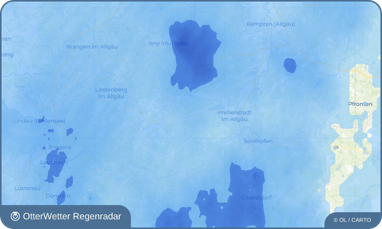 OtterWetter Regenradar-Widget Konstanzer