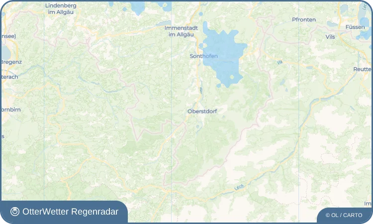 Wetter-Widget-Vorschau mit Vorhersagedaten für Kornau