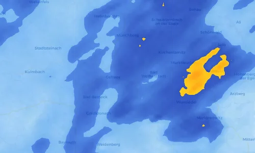 Regenradar Vorschaubild - Aktuelle Niederschläge in Kornbach und Umgebung