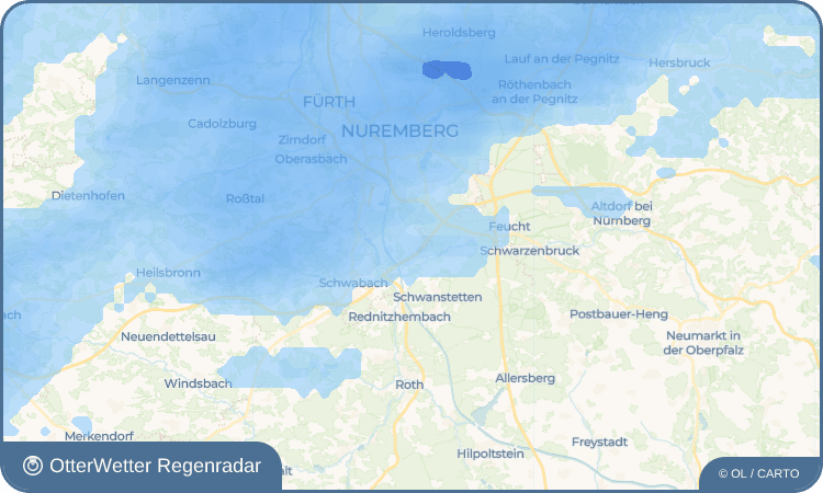 OtterWetter Regenradar-Widget Kornburg