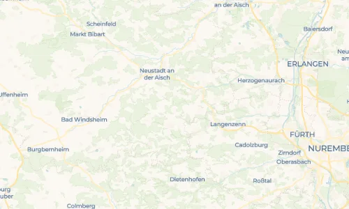 Regenradar Vorschaubild - Aktuelle Niederschläge in Kotzenaurach und Umgebung