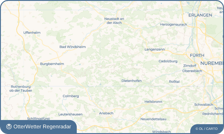 OtterWetter Regenradar-Widget Kräft