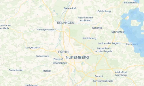 Regenradar Vorschaubild - Aktuelle Niederschläge in Kraftshof und Umgebung
