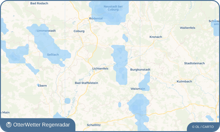 OtterWetter Regenradar-Widget Krappenroth