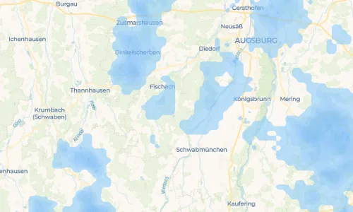Regenradar Vorschaubild - Aktuelle Niederschläge in Kreuzanger und Umgebung
