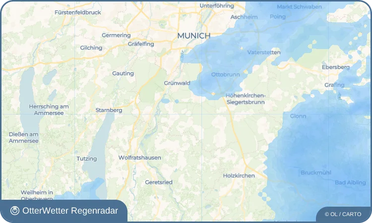 Wetter-Widget-Vorschau mit Vorhersagedaten für Kreuzpullach