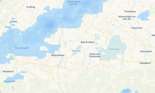 Regenradar-Vorschau: aktuelle Niederschläge in Krottenmühl und Umgebung