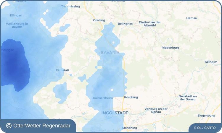 Widget-Vorschau für Krut Wetter-Widget-Vorschau mit Vorhersagedaten für Krut