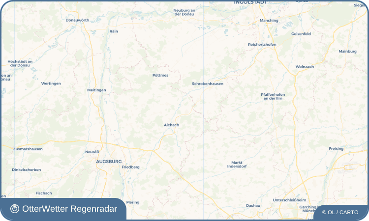 Widget-Vorschau für Kühbach Wetter-Widget-Vorschau mit Vorhersagedaten für Kühbach