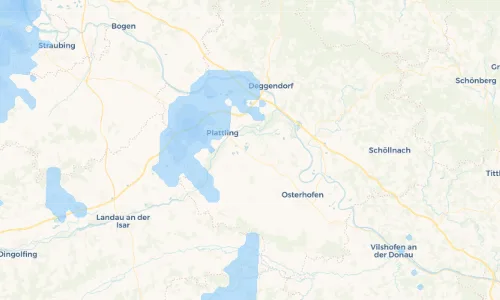 Regenradar Vorschaubild - Aktuelle Niederschläge in Kühmoos und Umgebung