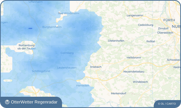 OtterWetter Regenradar-Widget Kühndorf
