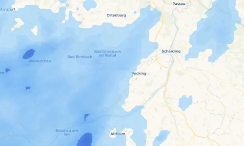 Regenradar Vorschaubild - Aktuelle Niederschläge in Kühnham und Umgebung