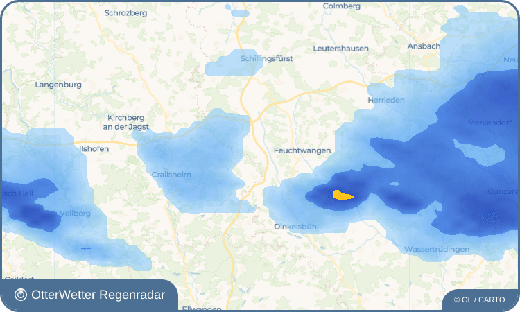 OtterWetter Regenradar-Widget Kühnhardt am Schlegel