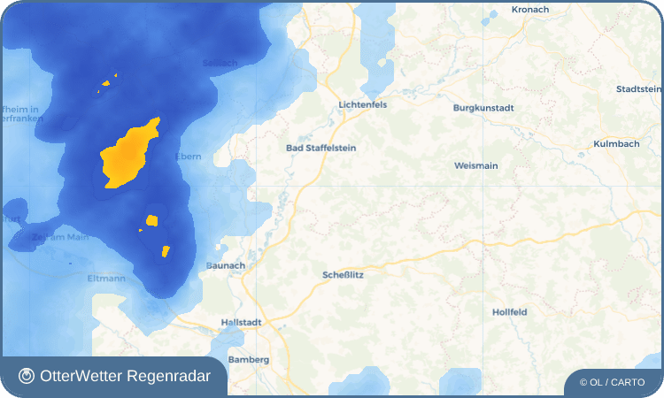 OtterWetter Regenradar-Widget Kümmel