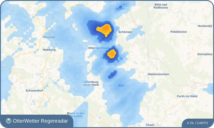 Widget-Vorschau für Kulz Wetter-Widget-Vorschau mit Vorhersagedaten für Kulz