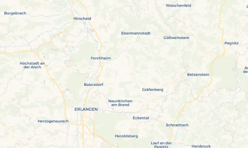 Regenradar Vorschaubild - Aktuelle Niederschläge in Kunreuth und Umgebung