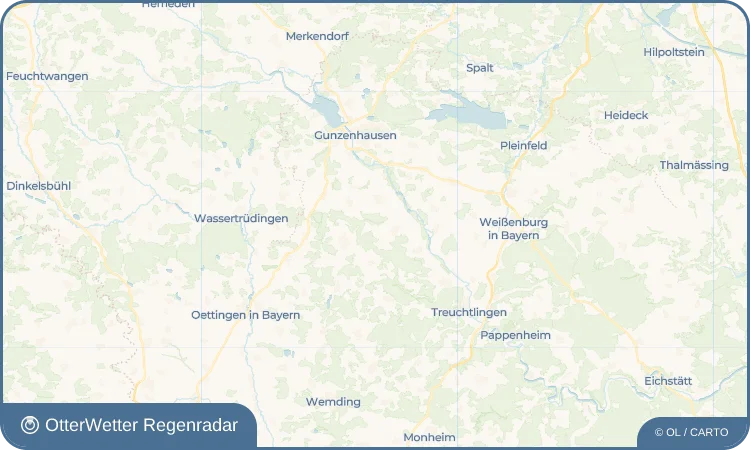 Widget-Vorschau für Kurzenaltheim Wetter-Widget-Vorschau mit Vorhersagedaten für Kurzenaltheim