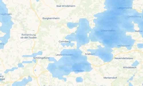 Regenradar Kurzendorf: aktuelle Niederschläge in Kurzendorf und Umgebung, Stand 26. Oktober 2026 um 5:05 Uhr