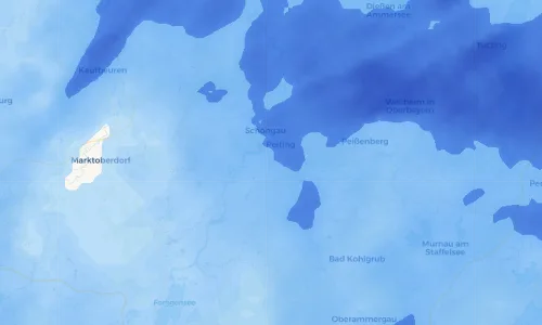 Regenradar Vorschaubild - Aktuelle Niederschläge in Kurzenried und Umgebung