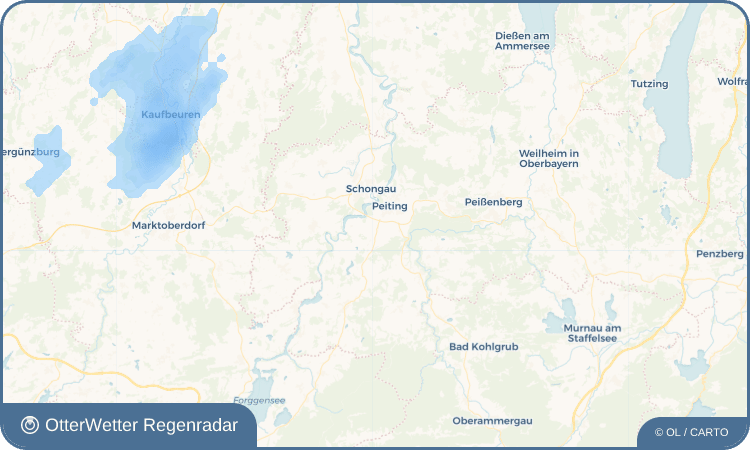Wetter-Widget-Vorschau mit Vorhersagedaten für Kurzenried