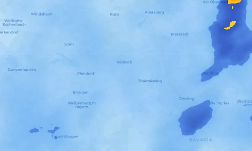 Regenradar Vorschaubild - Aktuelle Niederschläge in Laibstadt und Umgebung