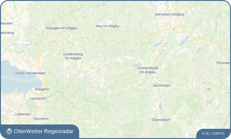 Widget-Vorschau für Lamprechts Wetter-Widget-Vorschau mit Vorhersagedaten für Lamprechts
