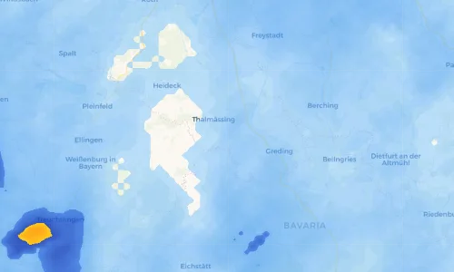 Regenradar Vorschaubild - Aktuelle Niederschläge in Landersdorf und Umgebung