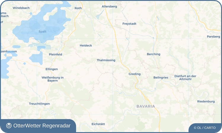 OtterWetter Regenradar-Widget Landersdorf