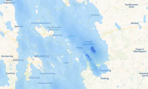 Regenradar Vorschaubild - Aktuelle Niederschläge in Landsham und Umgebung