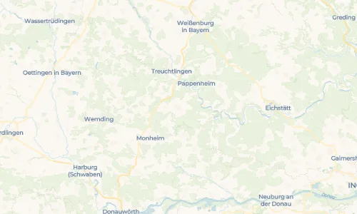 Regenradar Vorschaubild - Aktuelle Niederschläge in Langenaltheim und Umgebung