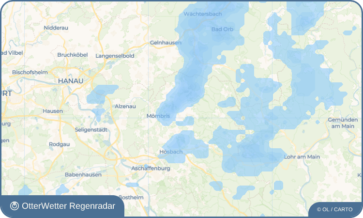 Wetter-Widget-Vorschau mit Vorhersagedaten für Langenborn