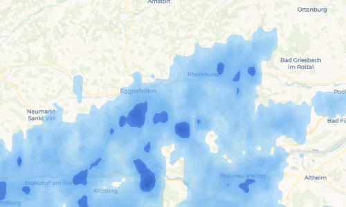 Regenradar Vorschaubild - Aktuelle Niederschläge in Langeneck und Umgebung