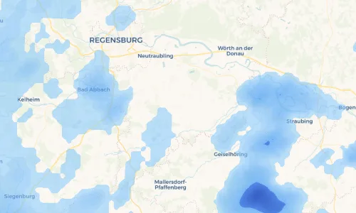Regenradar Vorschaubild - Aktuelle Niederschläge in Langenerling und Umgebung