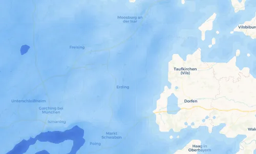 Regenradar Vorschaubild - Aktuelle Niederschläge in Langengeisling und Umgebung