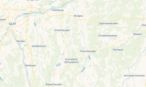 Regenradar Vorschaubild - Aktuelle Niederschläge in Langenhaslach und Umgebung