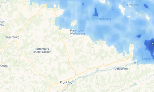 Regenradar Langenhettenbach: aktuelle Niederschläge in Langenhettenbach und Umgebung, Stand 26. Oktober 2026 um 14:20 Uhr