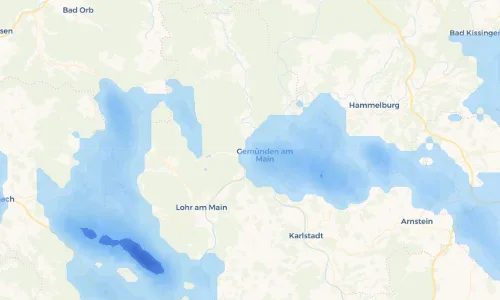 Regenradar Vorschaubild - Aktuelle Niederschläge in Langenprozelten und Umgebung