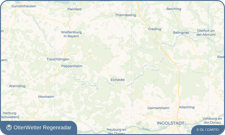 OtterWetter Regenradar-Widget Langensallach