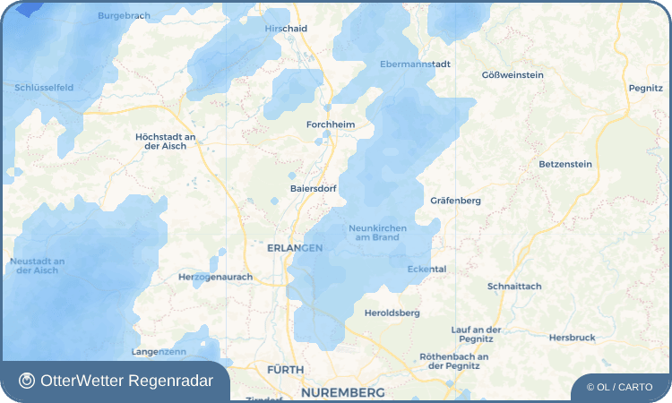 Wetter-Widget-Vorschau mit Vorhersagedaten für Langensendelbach