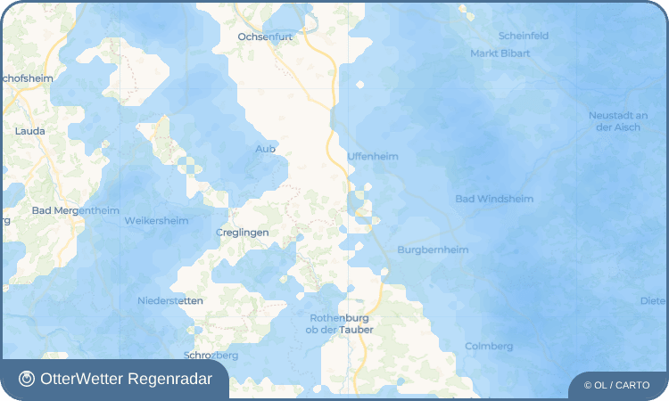 OtterWetter Regenradar-Widget Langensteinach