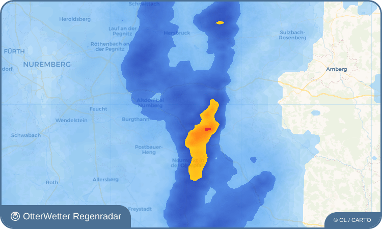 Wetter-Widget-Vorschau mit Vorhersagedaten für Langenthal