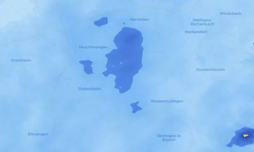 Regenradar Vorschaubild - Aktuelle Niederschläge in Langfurth und Umgebung