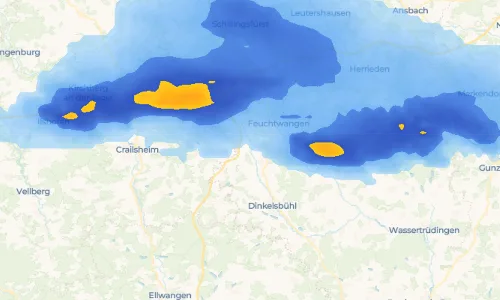 Regenradar-Vorschau: aktuelle Niederschläge in Larrieden und Umgebung
