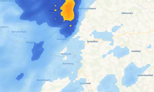 Regenradar Vorschaubild - Aktuelle Niederschläge in Laubend und Umgebung