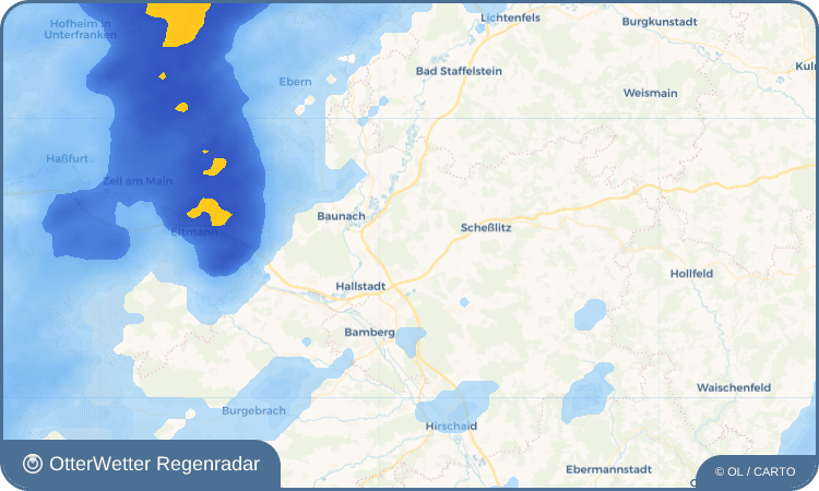 Widget-Vorschau für Laubend Wetter-Widget-Vorschau mit Vorhersagedaten für Laubend