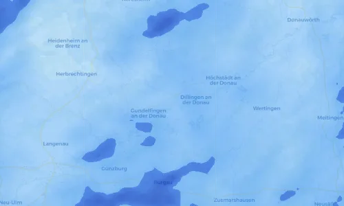 Regenradar Vorschaubild - Aktuelle Niederschläge in Lauingen (Donau) und Umgebung
