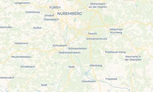 Regenradar Vorschaubild - Aktuelle Niederschläge in Leerstetten und Umgebung