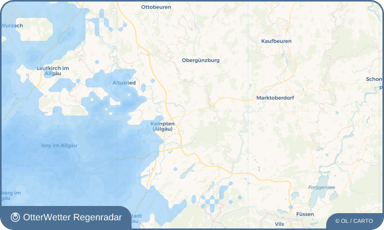 OtterWetter Regenradar-Widget Leiterberg